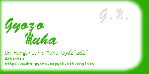 gyozo muha business card